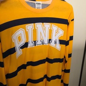 Pink long sleeve oversized t-shirt